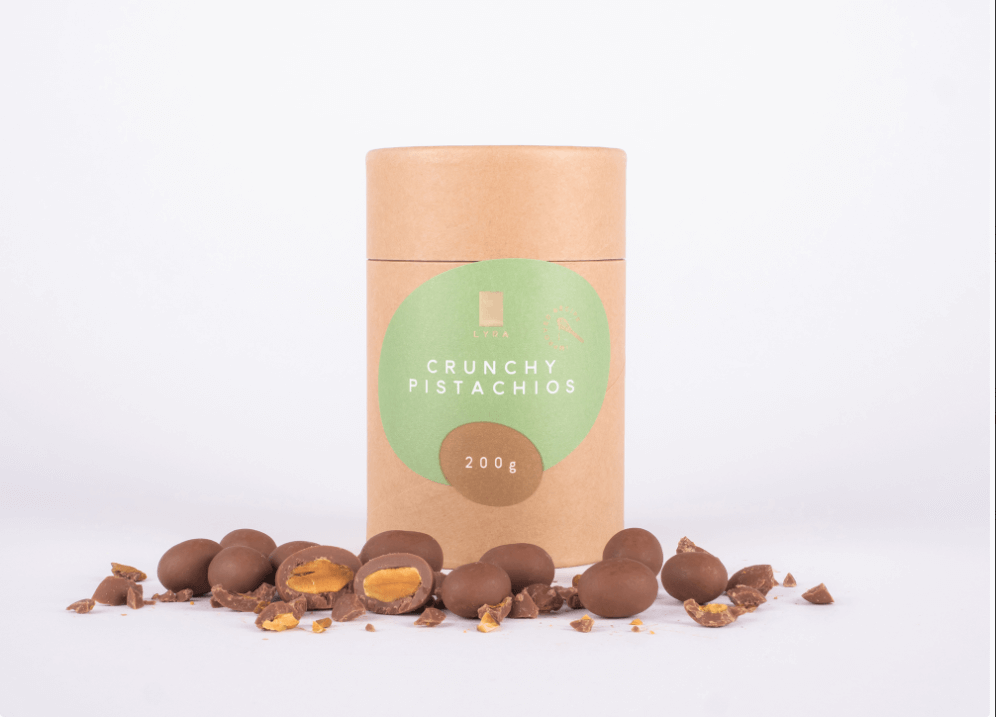 Crunchy Pistachios in milk chocolate